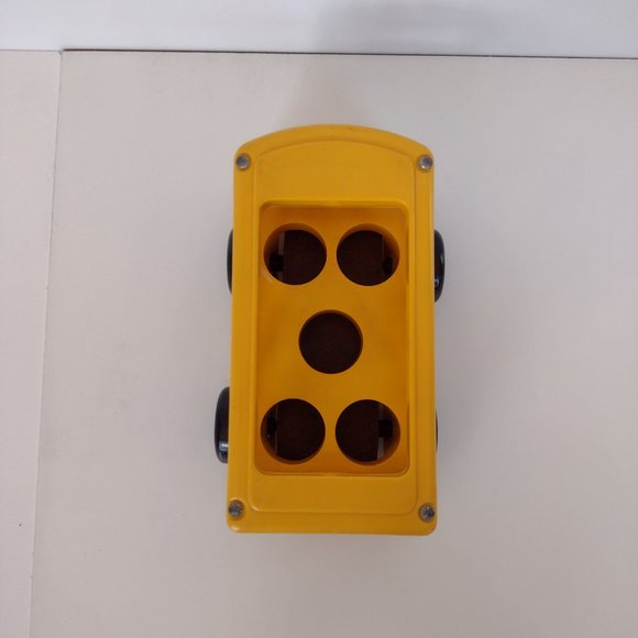 Vintage Little People Nursery School Yellow Bus 1980s Seats 5 People, 3.5" x 7" - Picture 7 of 10